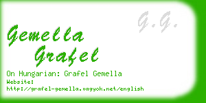 gemella grafel business card